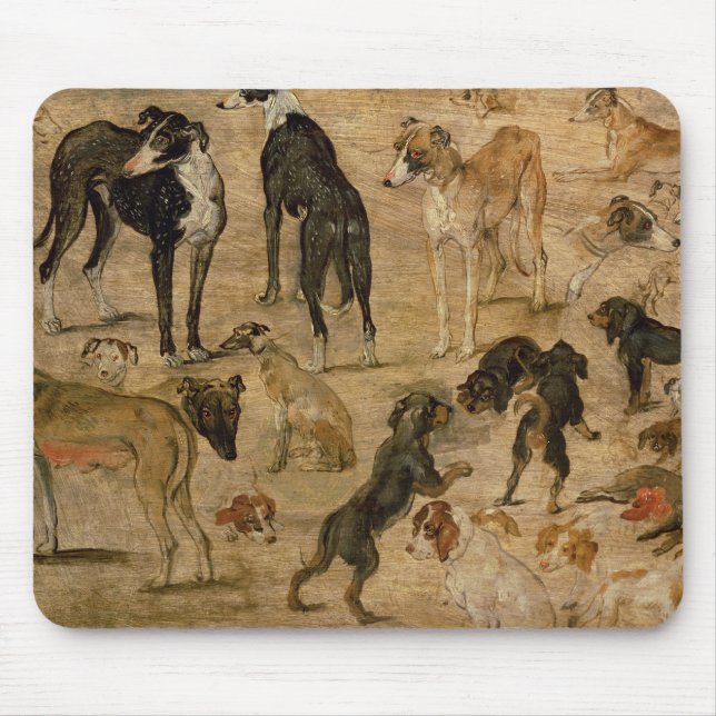 Studie der Jagdhunde, 1616 Mousepad (Vorne)