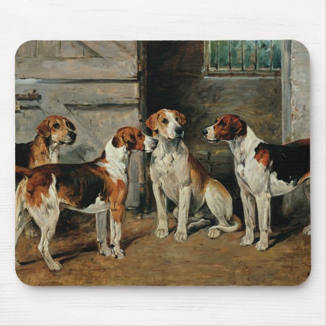 Studie der Jagdhunde Mousepad (Vorne)