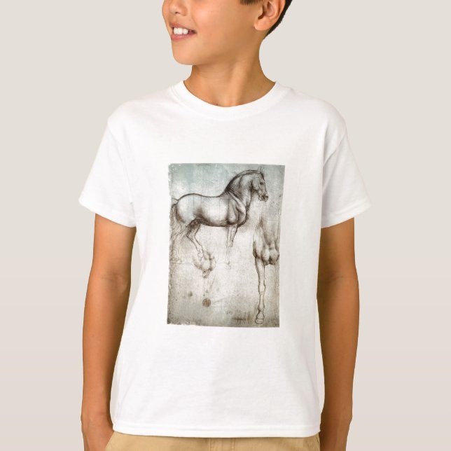 Studie der Pferde - Leonardo da Vinci T-Shirt (Vorderseite)