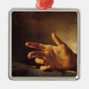 Studie einer Hand Silbernes Ornament