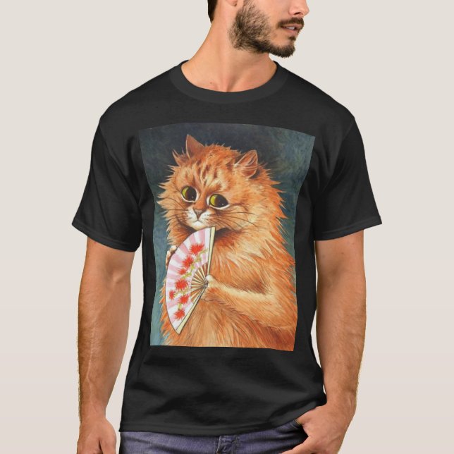 Studie einer Ingwerkatze von Louis Wain T-Shirt (Vorderseite)