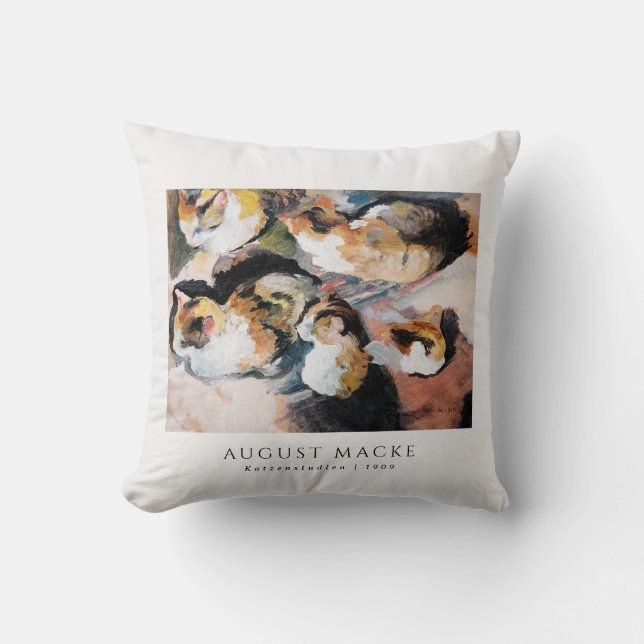 Studie einer Katze | Katzenstudien (1909) August M Kissen (Vorderseite)