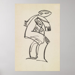Studie einer weiblichen Figur Henri Gaudier-Brze Poster