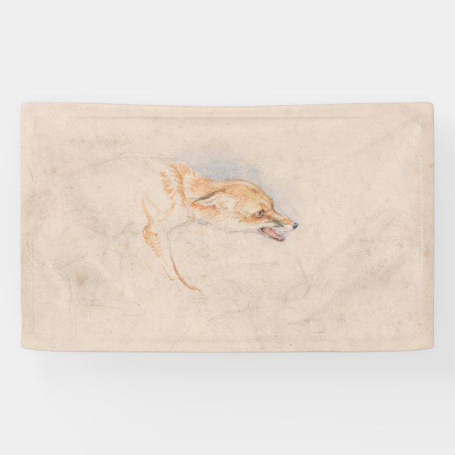 Studie eines Crouching Fox (von John Frederick Lew Banner (Horizontal)