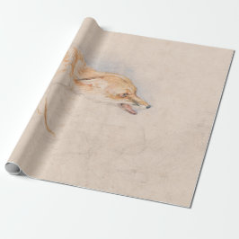 Studie eines Crouching Fox (von John Frederick Lew Geschenkpapier