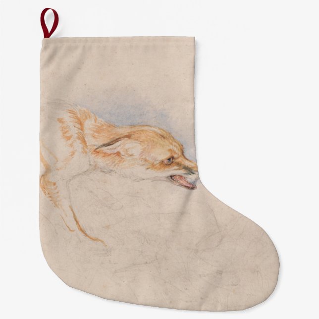 Studie eines Crouching Fox (von John Frederick Lew Großer Weihnachtsstrumpf (Vorderseite)