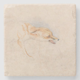 Studie eines Crouching Fox (von John Frederick Lew Steinuntersetzer