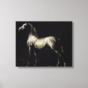 Studie eines Dapple-Graus Leinwanddruck