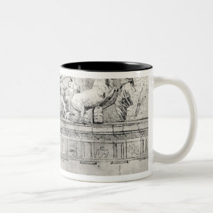 Studie eines Giebels vom Parthenon Zweifarbige Tasse