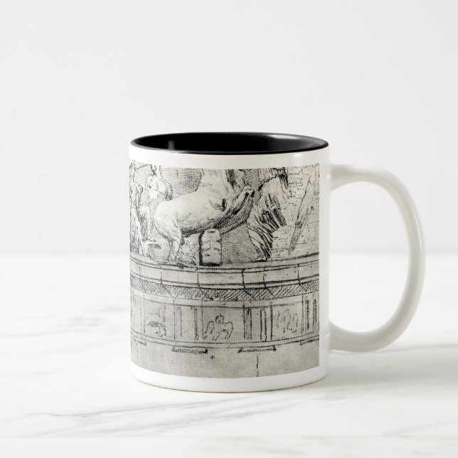 Studie eines Giebels vom Parthenon Zweifarbige Tasse (Rechts)
