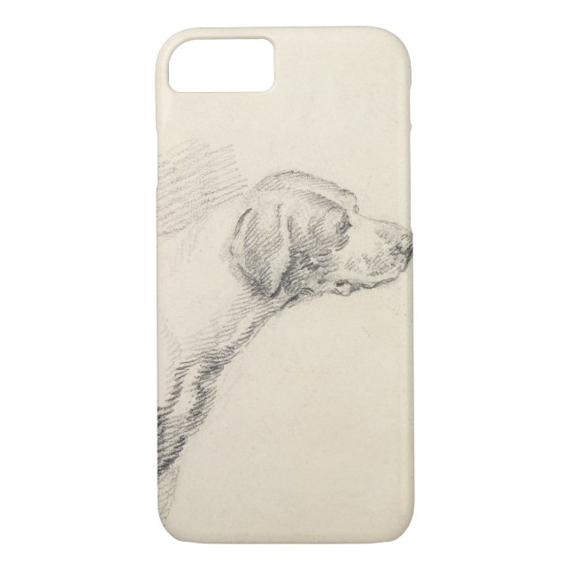 Studie eines Jagdhundes, 1794 (Bleistift auf Case-Mate iPhone Hülle (Rückseite)