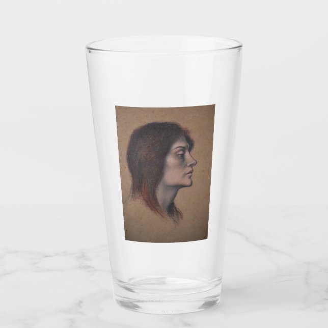 Studie eines weiblichen Leiters (von Evelyn De Mor Glas (Vorderseite)