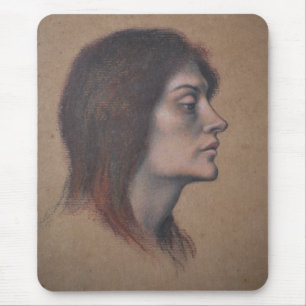 Studie eines weiblichen Leiters (von Evelyn De Mor Mousepad