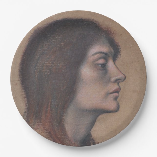 Studie eines weiblichen Leiters (von Evelyn De Mor Pappteller (Vorderseite)