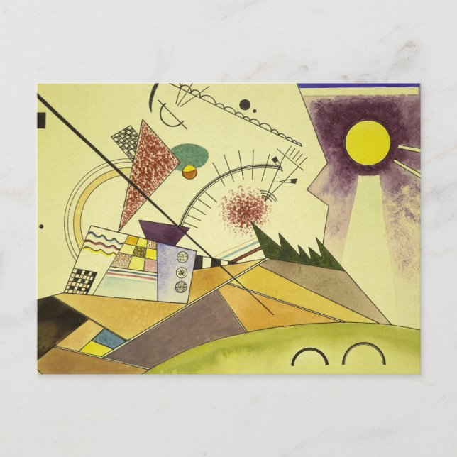 Studie für Bewegte Ruhe 1923 von Wassily Kandinsky Postkarte (Vorderseite)