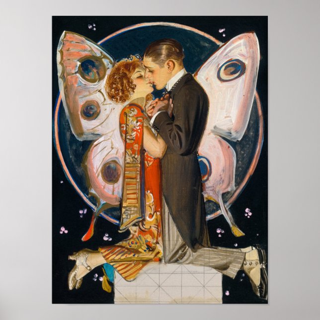 Studie für Butterfly Couple, 1923 von Leyendecker Poster