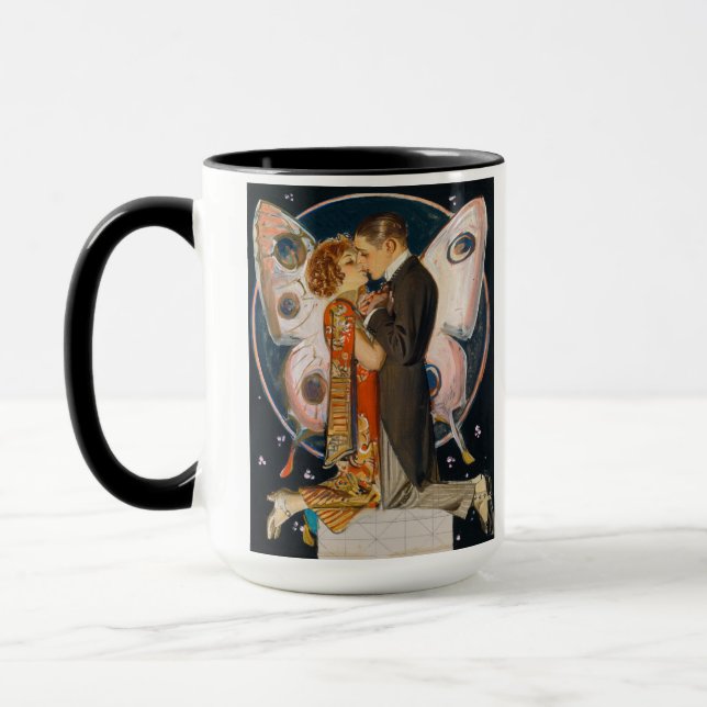 Studie für Butterfly Couple, 1923 von Leyendecker Tasse (Links)