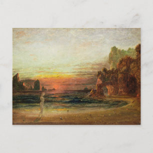 Studie für "Calypso's Grotto", c.1843 (Öl auf Tafe Postkarte