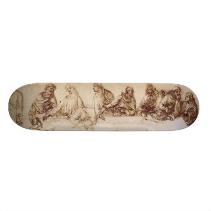Studie für das letzte Abendessen Skateboard