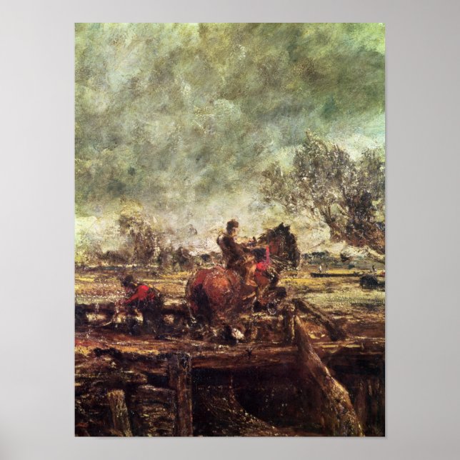 Studie für das Sprungpferd Poster (Vorne)