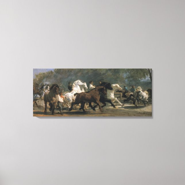 Studie für den Horsemarkt, 1900 Leinwanddruck (Vorderseite)