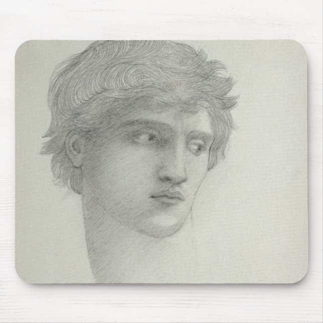 Studie für den Kopf von Perseus (Bleistift auf Mousepad (Vorne)