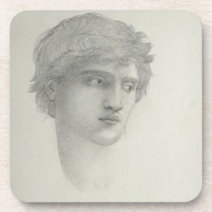 Studie für den Kopf von Perseus (Bleistift auf Untersetzer