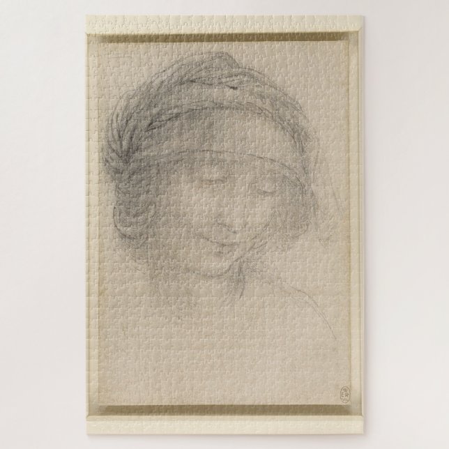 Studie für den Leiter der Heiligen Anne: Leonardo  Puzzle (Vertikal)
