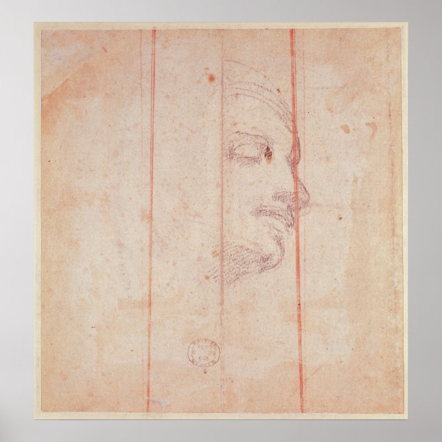 Studie für den Leiter des libyschen Sibyl Poster (Vorne)