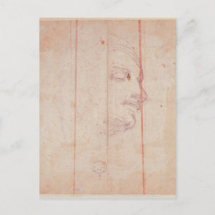 Studie für den Leiter des libyschen Sibyl Postkarte