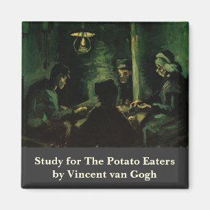 Studie für Die Kartoffelesser von Vincent van Gogh Magnet