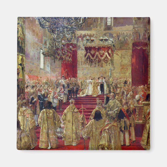 Studie für die Krönung des Zaren Nikolaus II Magnet (Vorne)