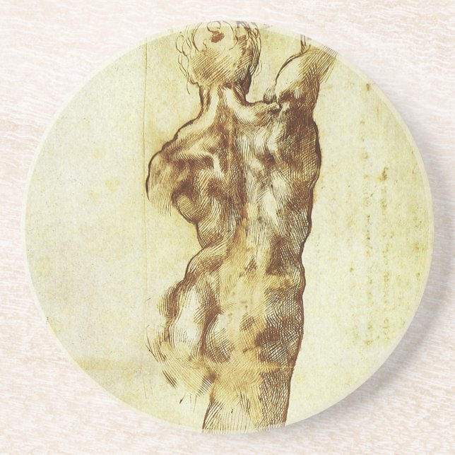 Studie für die Schlacht von Cascina von Michelange Untersetzer (Vorne)