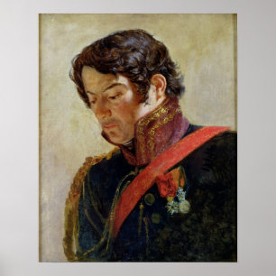 Studie für ein Porträt von Baron Dominique Larre Poster