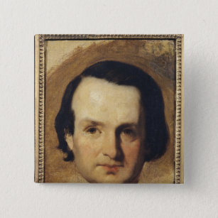 Studie für ein Porträt von Victor Hugo c.1836 Button