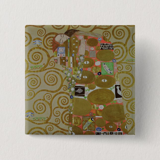 Studie für Erfüllung, c.1905-09 (w/c u. Gold auf Button (Vorderseite)