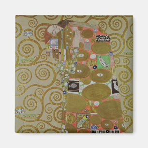 Studie für Erfüllung, c.1905-09 (w/c u. Gold auf Magnet