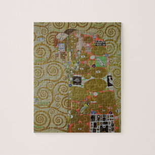 Studie für Erfüllung, c.1905-09 (w/c u. Gold auf Puzzle