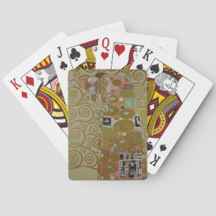 Studie für Erfüllung, ca. 1905-09 (w/c & Gold auf  Spielkarten