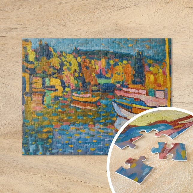 Studie für Herbstlandschaft mit Booten | Kandinsky Puzzle (Von Creator hochgeladen)