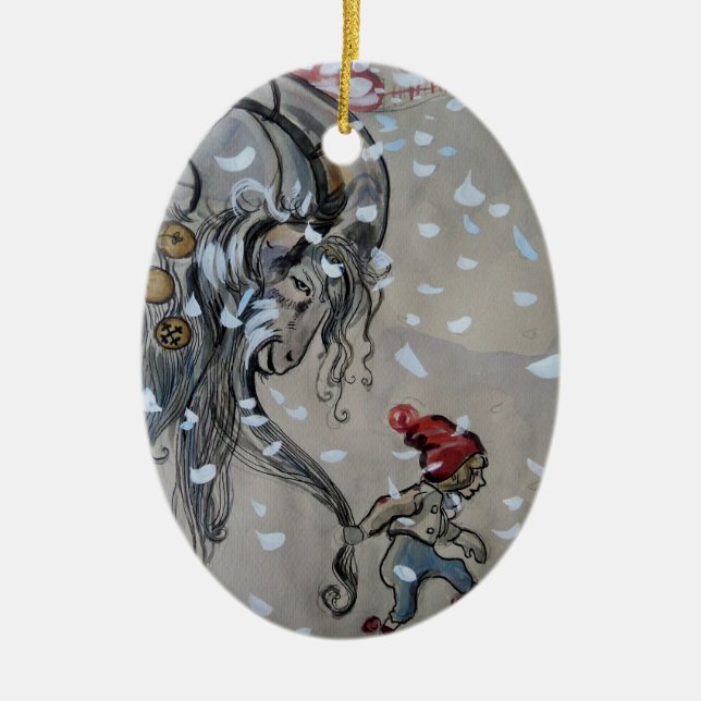 Studie für Julbacken (Weihnachten Ziege) 1911 Keramikornament (Vorne)