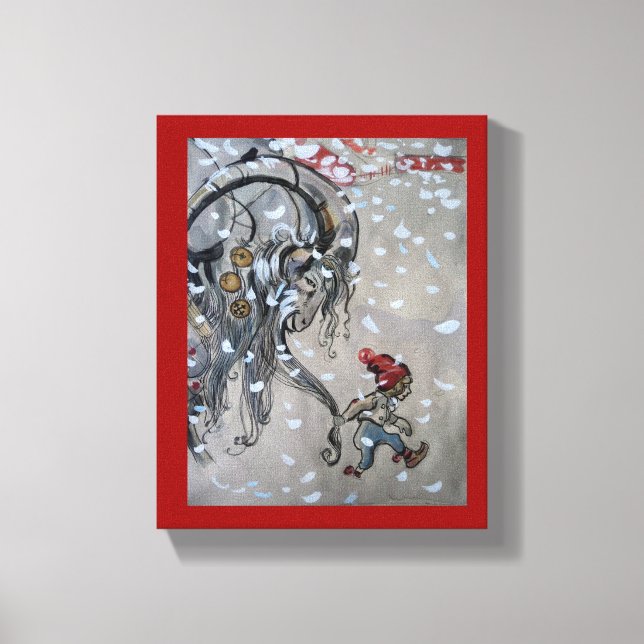 Studie für Julbacken (Weihnachten Ziege) 1911 Leinwanddruck (Vorderseite)