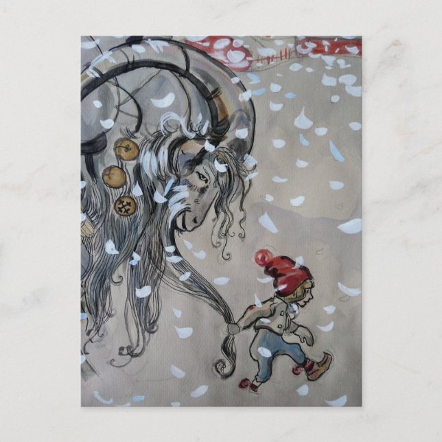 Studie für Julbacken (Weihnachten Ziege) 1911 Postkarte (Vorderseite)