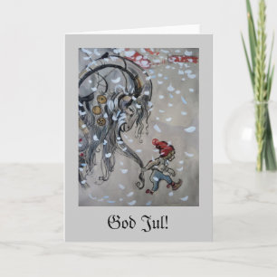 Studie für Julbocken (Weihnachtenziege) 1911 Feiertagskarte