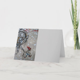 Studie für Julbocken (Weihnachtenziege) 1911 Feiertagskarte