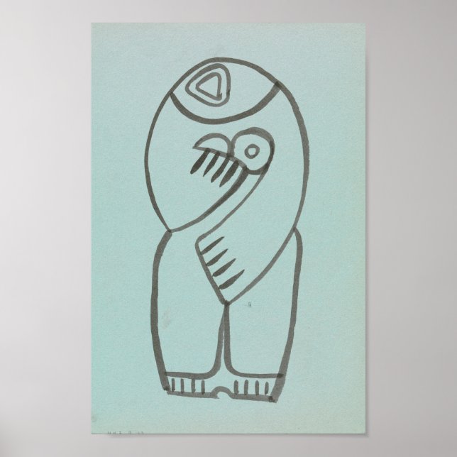 Studie für Mutter und Kind | Henri Gaudier-Brzeska Poster (Vorne)