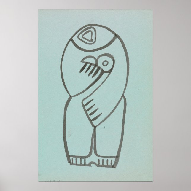 Studie für Mutter und Kind | Henri Gaudier-Brzeska Poster (Vorne)