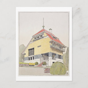 Studie für Olbrich's House, Darmstadt, von "Archit Postkarte