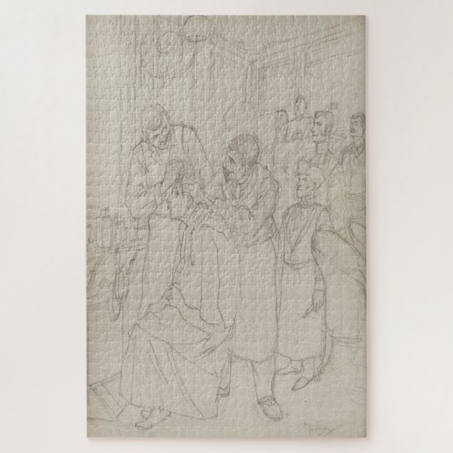 Studie für Premier Shampoing d’Absalon von Mucha Puzzle (Vertikal)