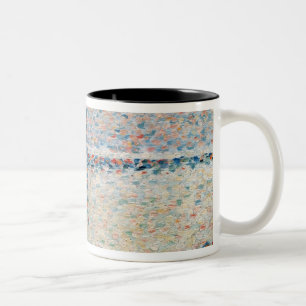 Studie Georges Pierre Seurat   für 'den Kanal an Zweifarbige Tasse